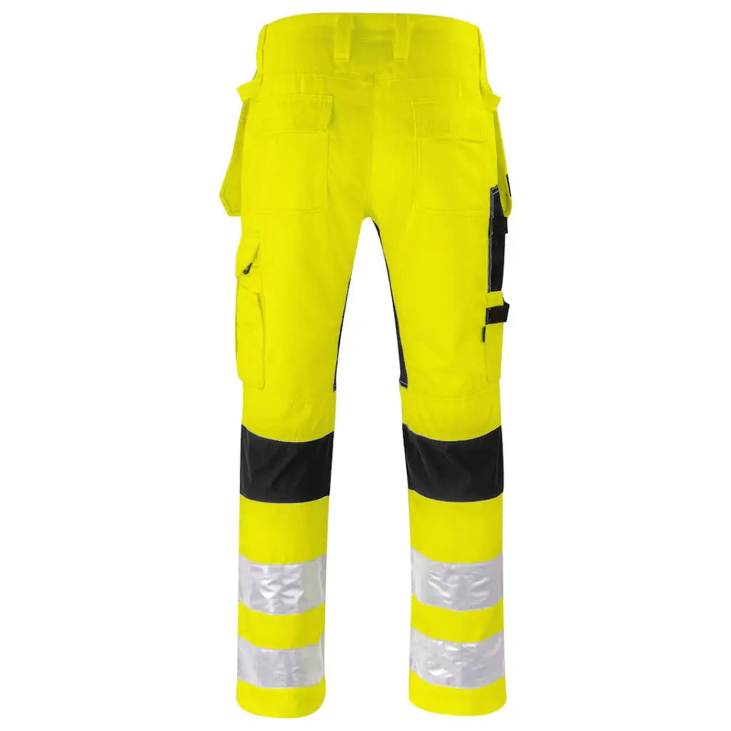 ProJob Hantverksbyxa Stretch 6570 Varsel Klass 2 Gul/Svart
